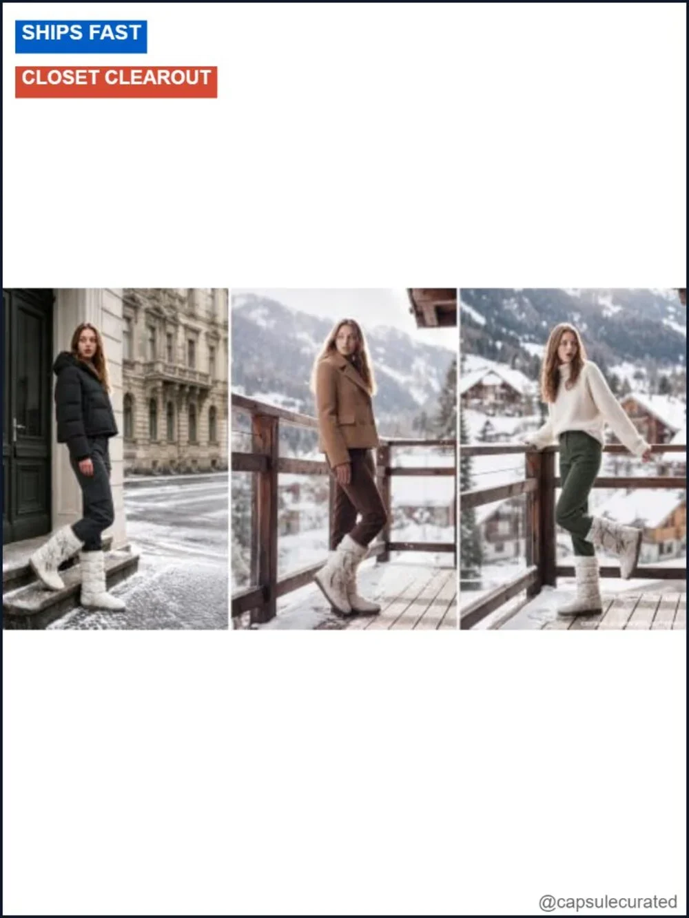 Shearling Wool Winter Snow Boots Women's Knee High Comfort Suede Fur